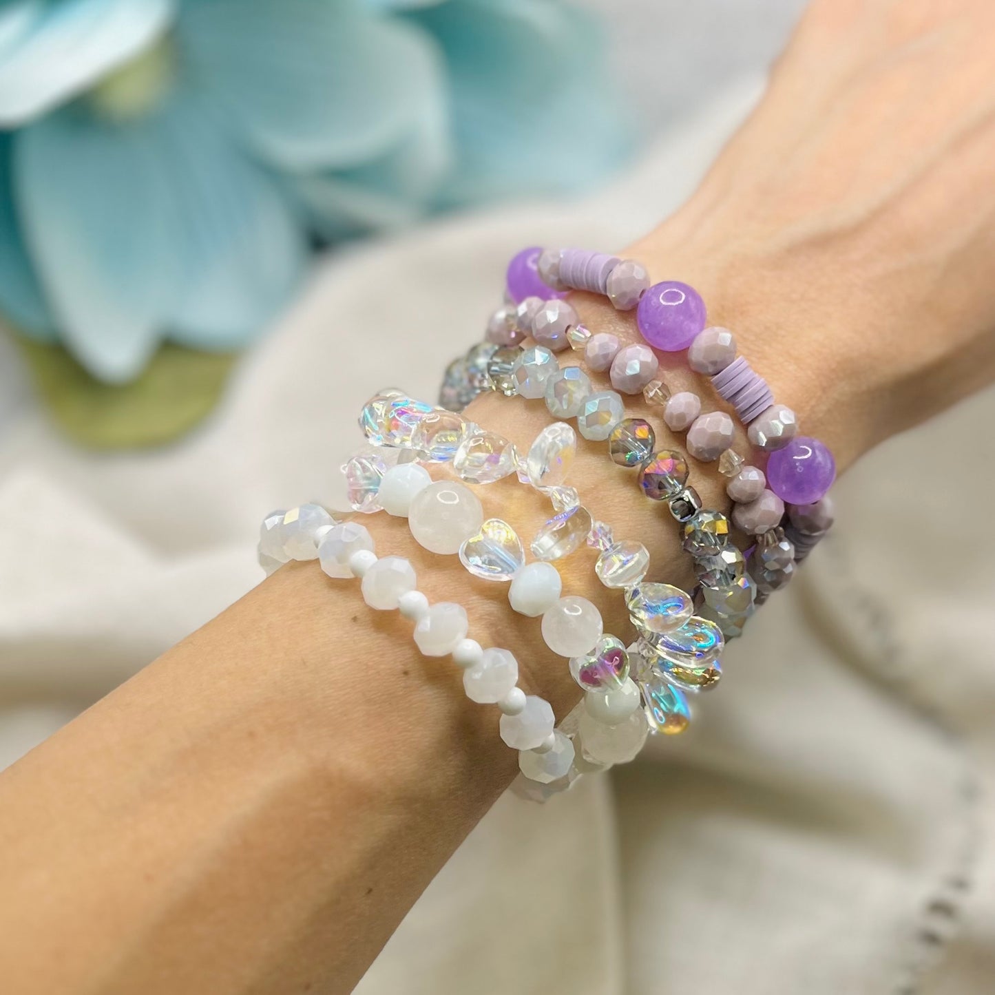 PURPLE STONE BRACELET