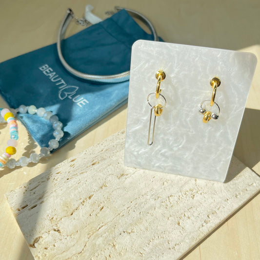 MISMATCHED HOOP EARRINGS