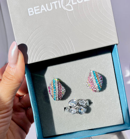 MULTICOLOR CZ EARRINGS