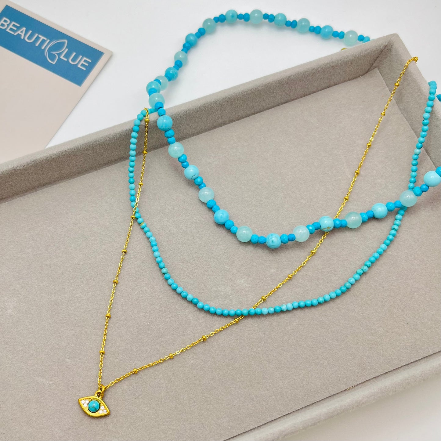 EYE DOUBLE NECKLACE