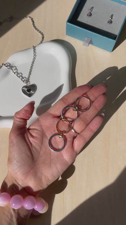 TWO TONE MULTI - LAYER RING